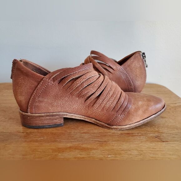 Free People Women's Tan Ankle Leather Shoes Womens Size 36 - Picture 12 of 13
